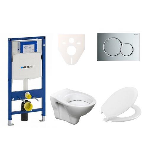 Závěsný set WC S-line + modul Geberit Duofix s tlačítkem Sigma 01 chrom 111.300.00.5 NR2 S-Line