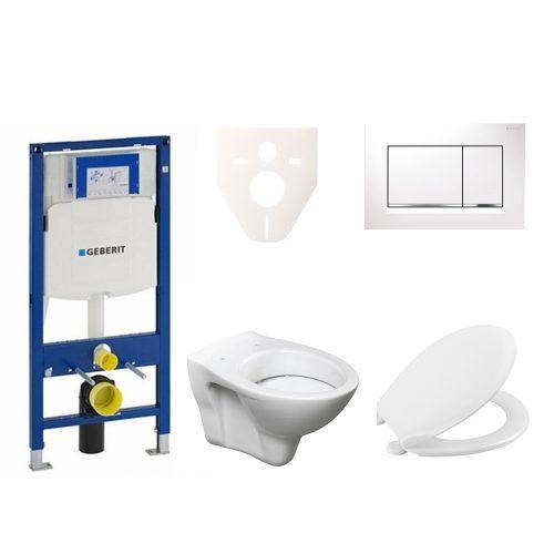 Závěsný set WC S-line + modul Geberit Duofix s tlačítkem Sigma 30 (bílá/chrom lesk) 111.300.00.5 NR5 S-Line