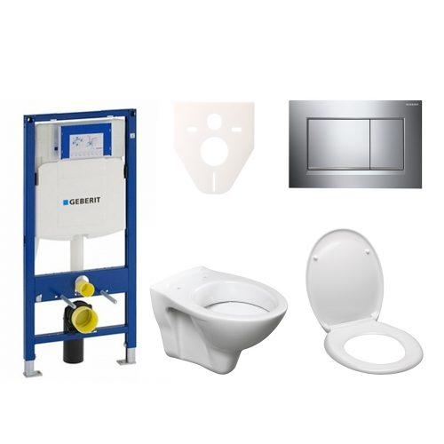 Závěsný set WC S-line + modul Geberit Duofix s tlačítkem Sigma 30 (chrom lesk/mat) 111.300.00.5 ND6 S-Line