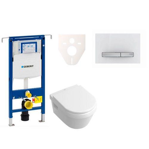 Závěsný set WC Villeroy & Boch Omnia Architectura + modul Geberit Duofix Speciál s tlačítkem Sigma 50 (alpská bílá) 111.355.00.5 NB8 Villeroy & Boch