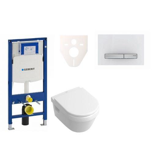 Závěsný set WC Villeroy & Boch Omnia Architectura + modul Geberit Duofix s tlačítkem Sigma 50 (alpská bílá) 111.300.00.5 NB8 Villeroy & Boch