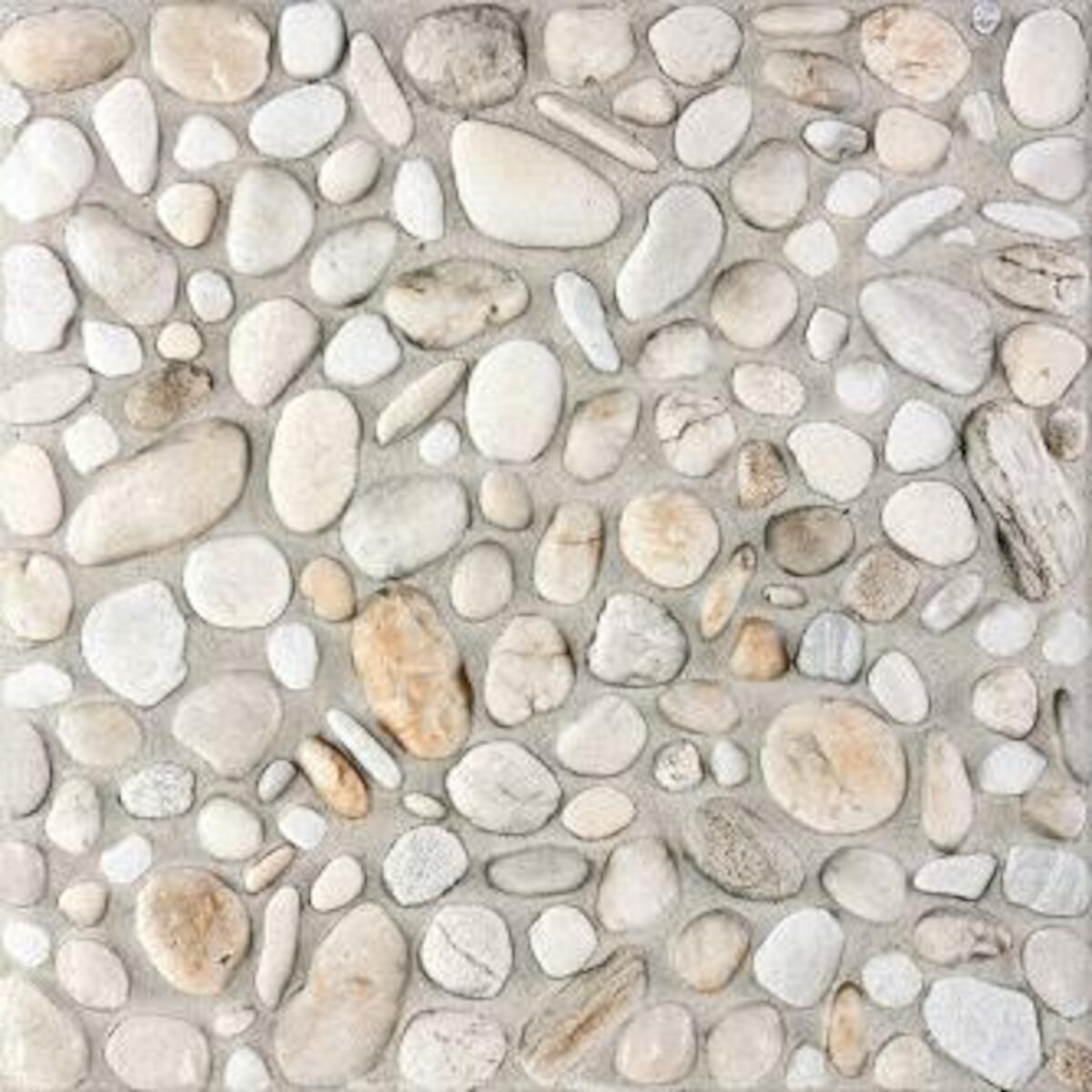 Dlažba Rako Pebbles bílá 33x33 cm reliéfní DAR3B700.1 Rako