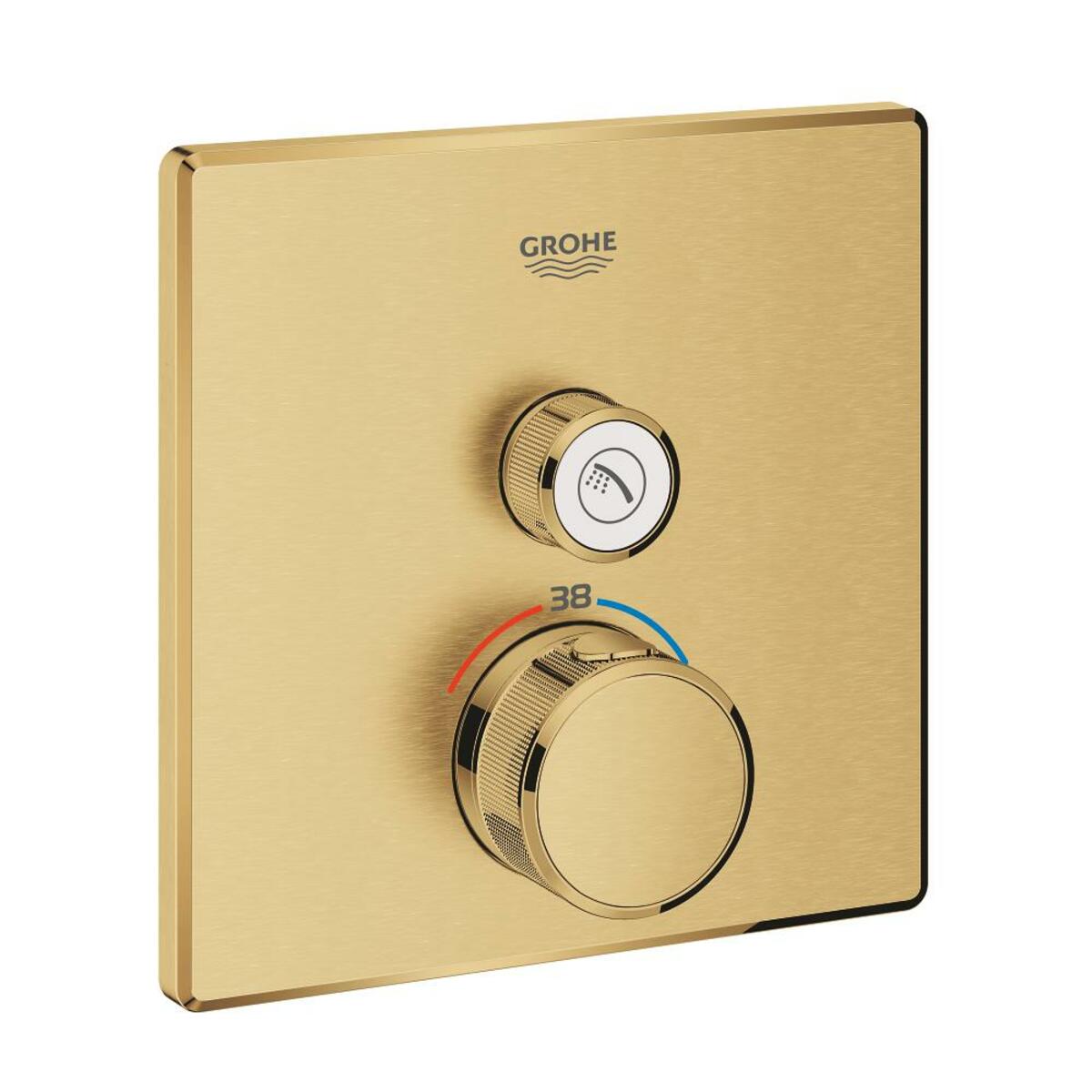 Sprchová baterie Grohe Grohtherm Smartcontrol bez podomítkového tělesa kartáčovaný Cool Sunrise 29123GN0 Grohe