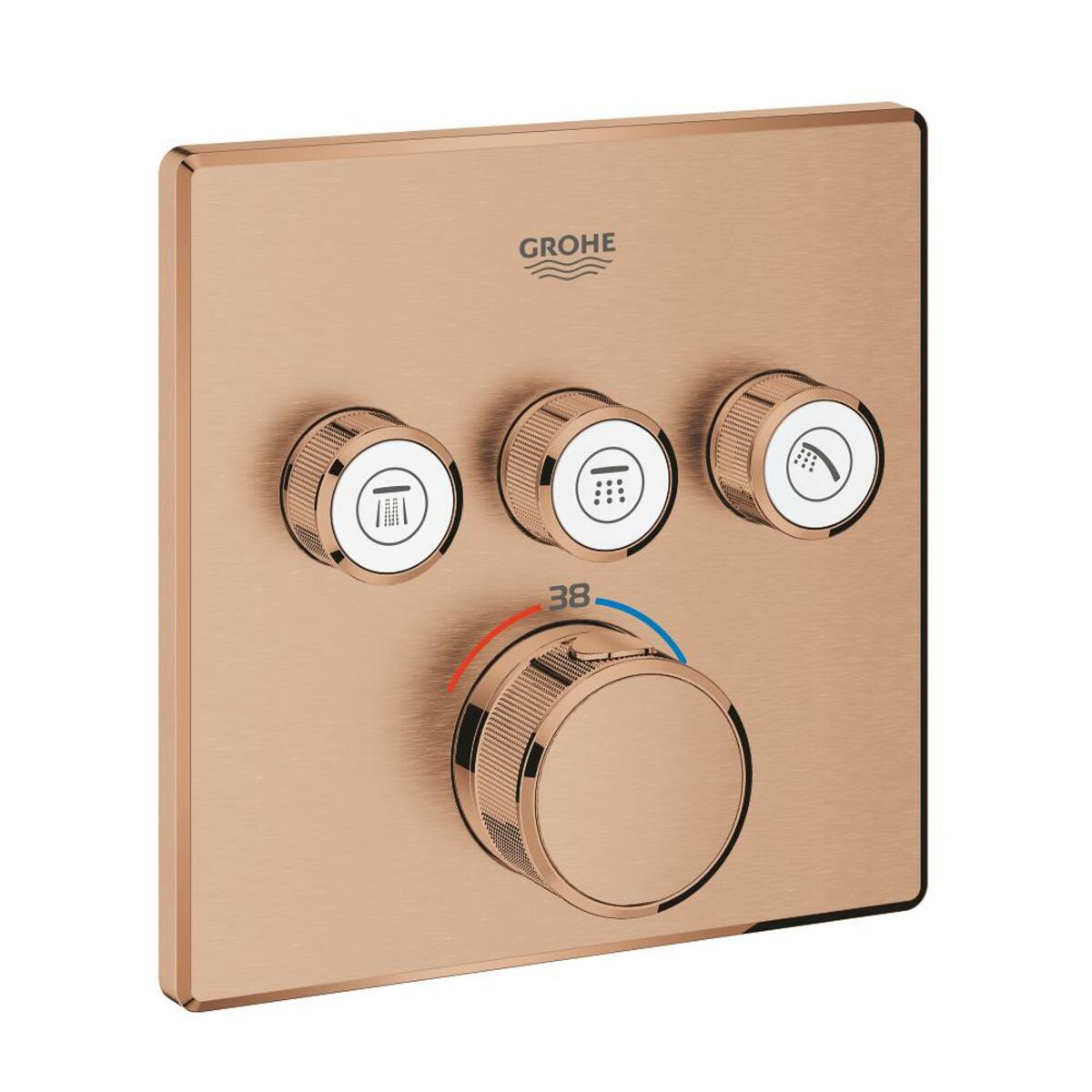 Vanová baterie Grohe Grohtherm Smartcontrol bez podomítkového tělesa kartáčovaný Warm Sunset 29126DL0 Grohe