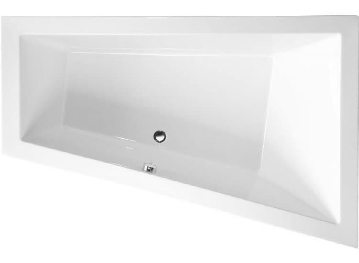 Asymetrická vana Polysan Triangl Slim 180x120 cm akrylát pravá 20611S Polysan