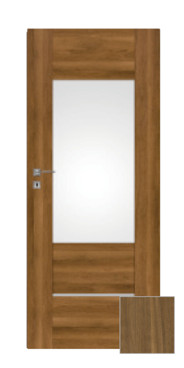 Interiérové dveře Naturel Aura pravé 80 cm ořech karamelový AURA3OK80P Naturel
