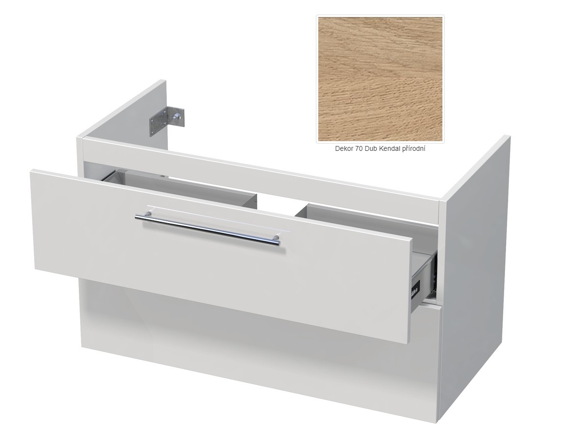 Koupelnová skříňka pod umyvadlo Naturel Ratio 98x56x45 cm Dub MK1002Z56.70 Naturel