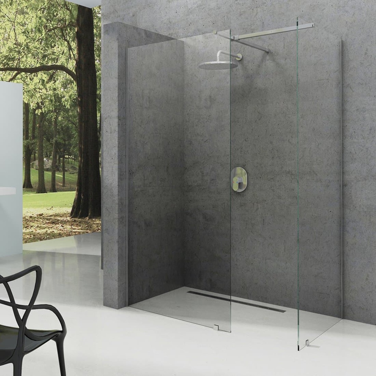 Sprchová zástěna walk-in 150x200 cm Ravak Walk-In chrom lesklý GW9WP0C00Z1 Ravak