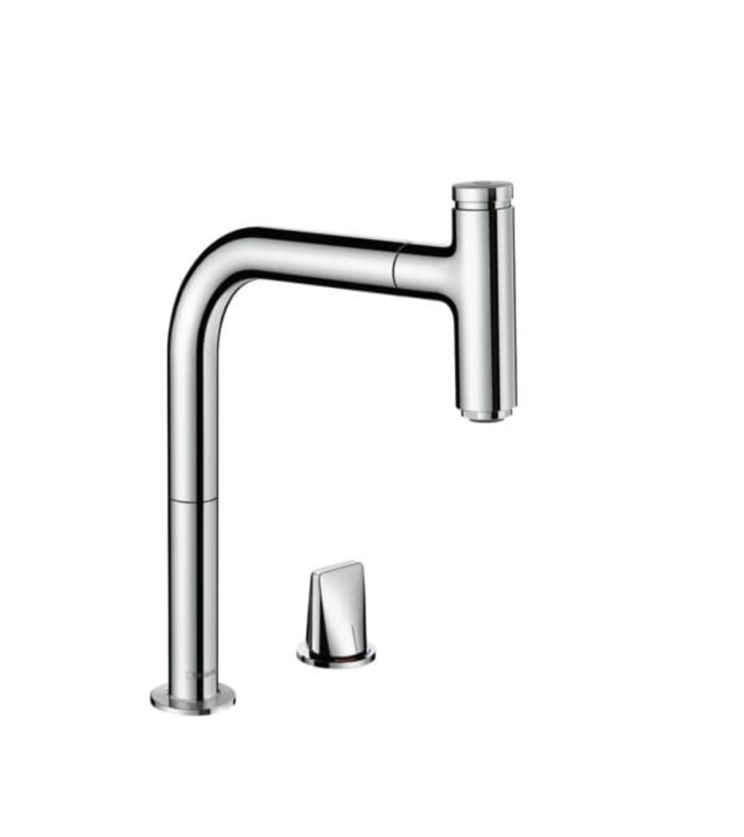 Dřezová baterie Hansgrohe Metris Select M72 s vytahovací sprškou chrom 73804000 Hansgrohe