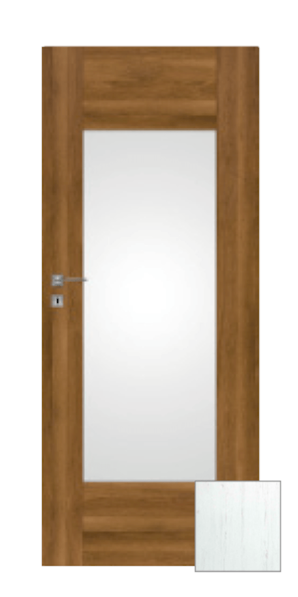 Interiérové dveře Naturel Aura pravé 90 cm borovice bílá AURA4BB90P Naturel