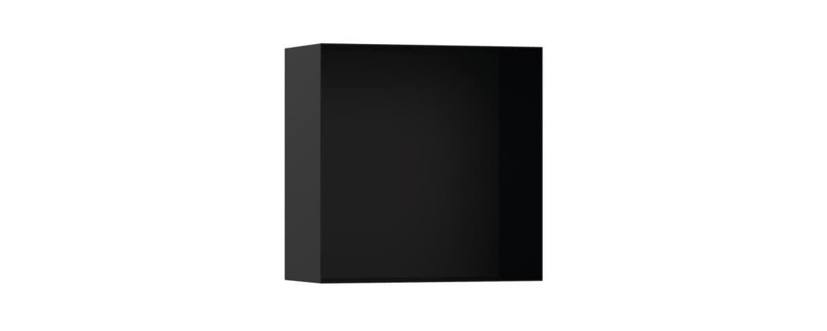 Polička Hansgrohe XtraStoris Minimalistic bez orámování matná černá 56079670 Hansgrohe