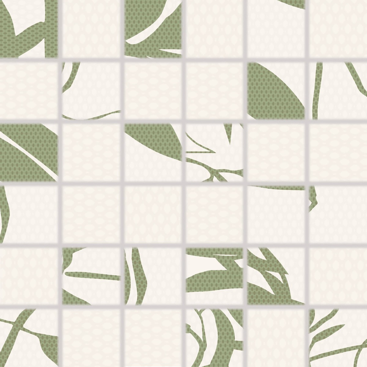 Mozaika Rako Lint zelená 30x30 cm mat / lesk WDM06678.1 Rako
