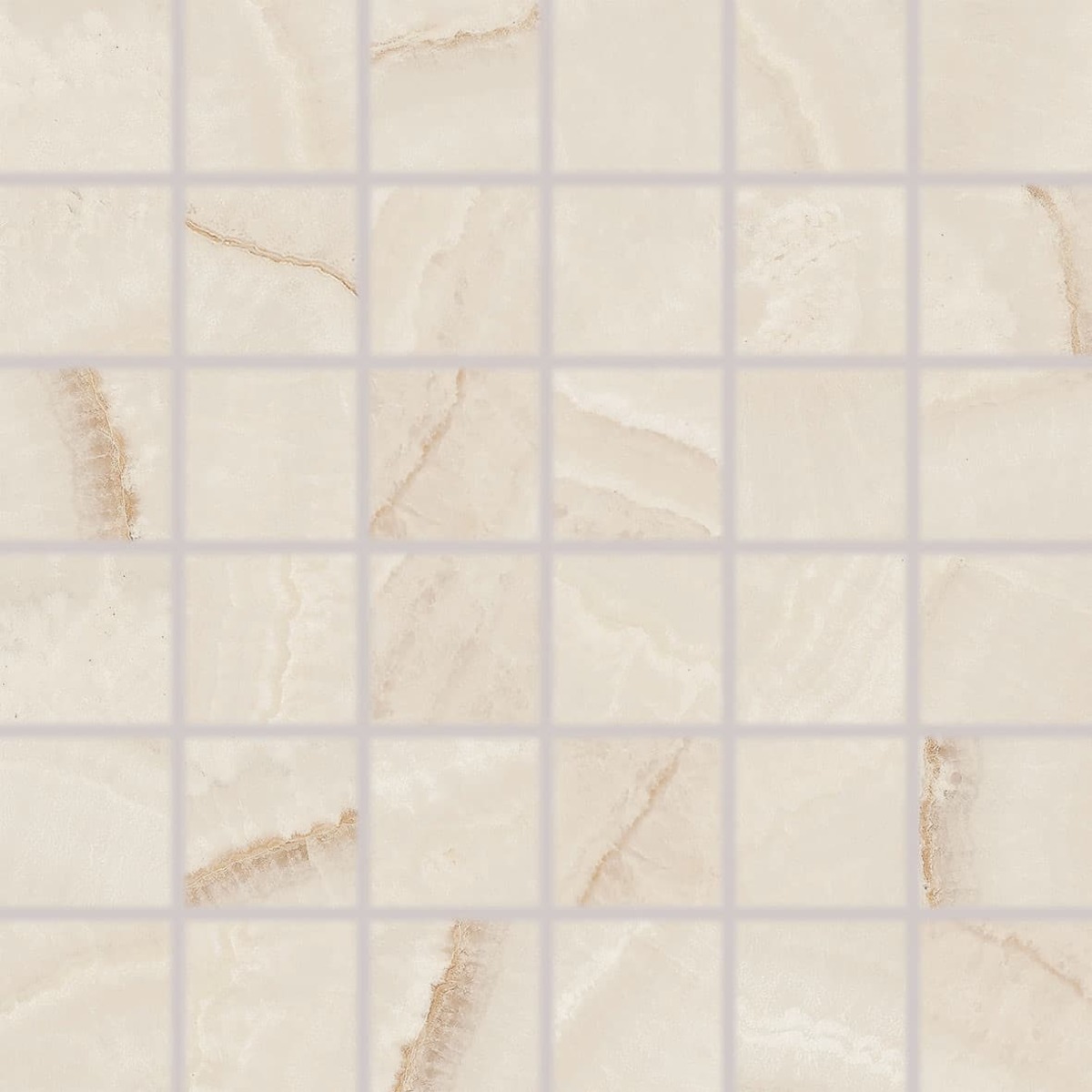 Mozaika Rako Onyx tmavě béžová 30x30 cm lesk DDL06835.1 Rako