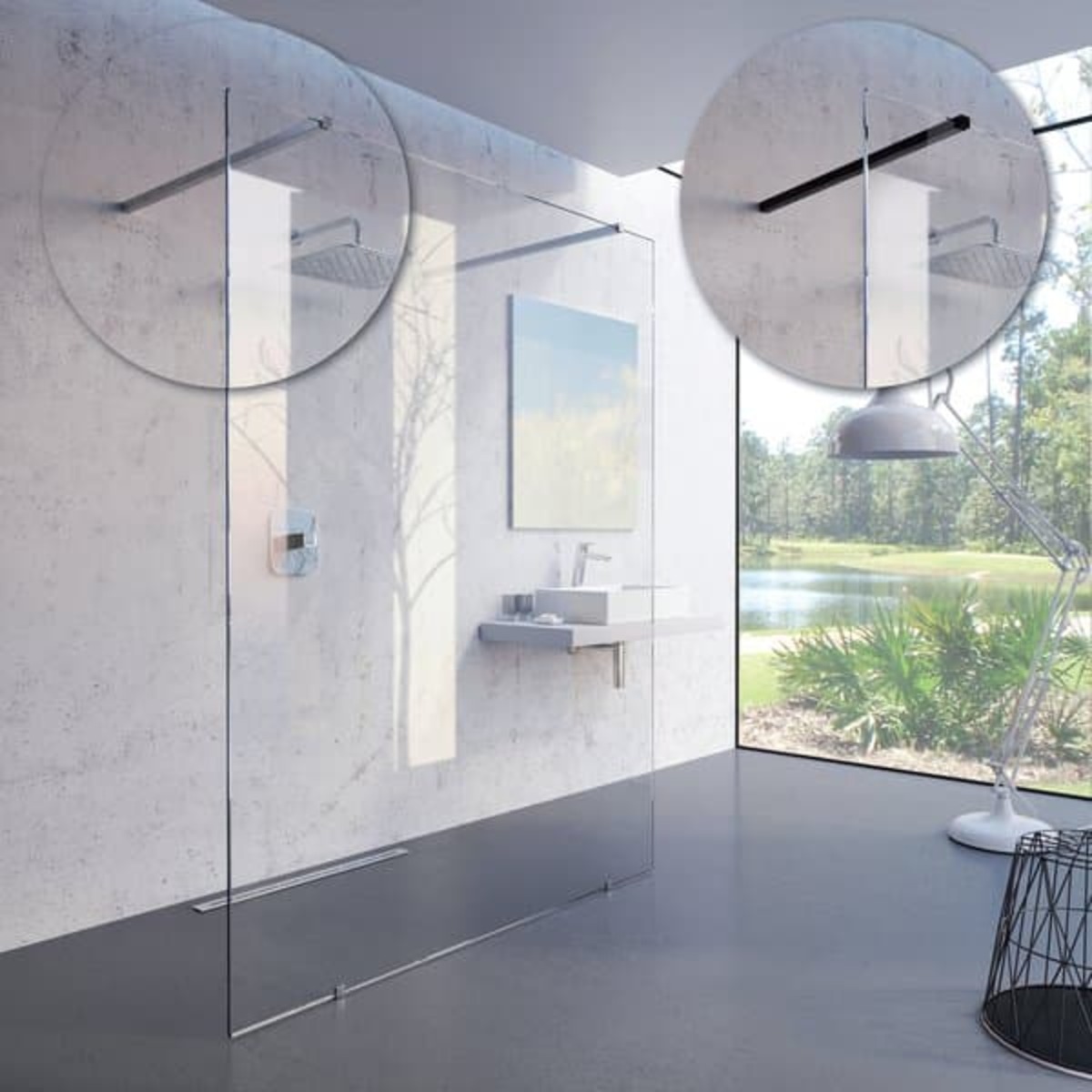 Sprchová zástěna walk-in Walk-In / dveře 150 cm Ravak Walk-In GW9FP0C00Z1 Ravak