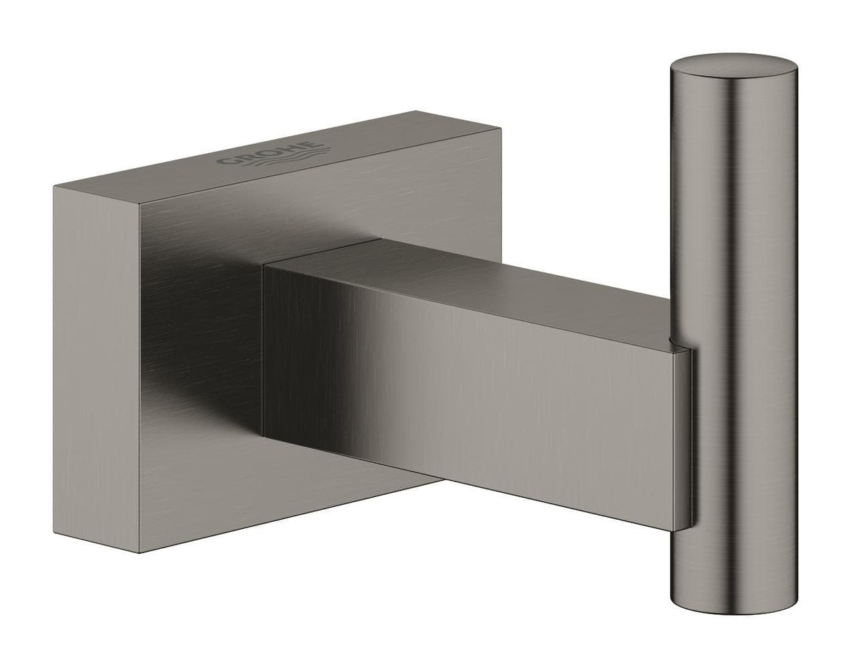 Háček Grohe ESSENTIALS Cube kartáčovaný Hard Graphite 40511AL1 Grohe