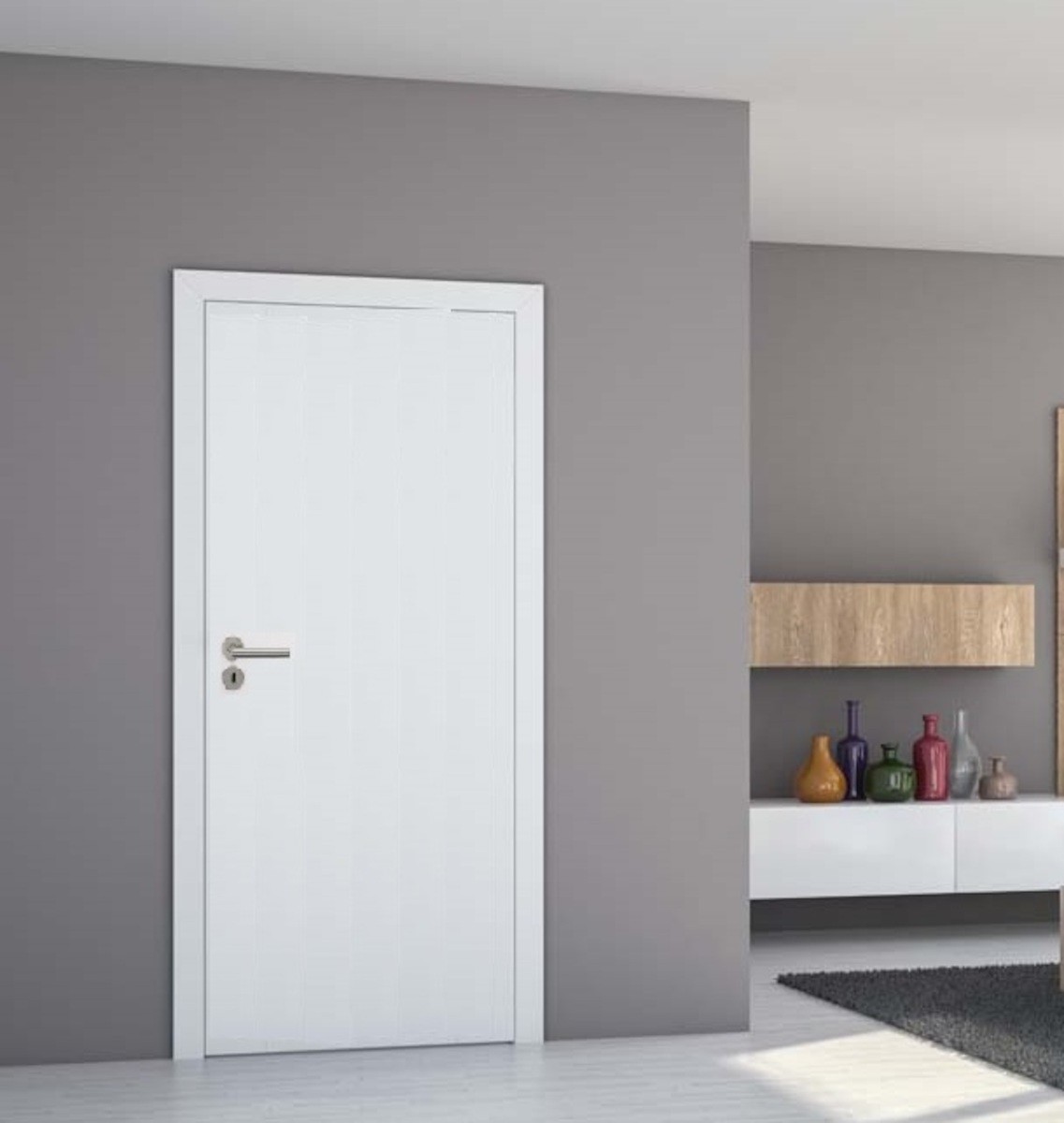 Interiérové dveře Naturel Ibiza pravé bílé matné IBIZABM90PB Naturel