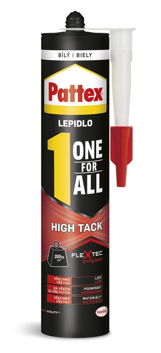 Lepidlo Pattex ONE FOR ALL HIGH TACK bílá 440 g PATTEXOFA Pattex