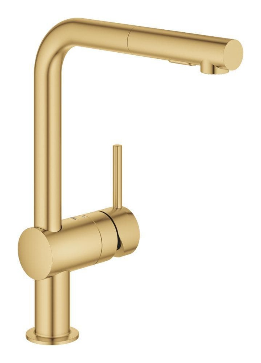 Dřezová baterie Grohe Minta s otočným ramínkem kartáčovaný Cool Sunrise 30274GN0 Grohe