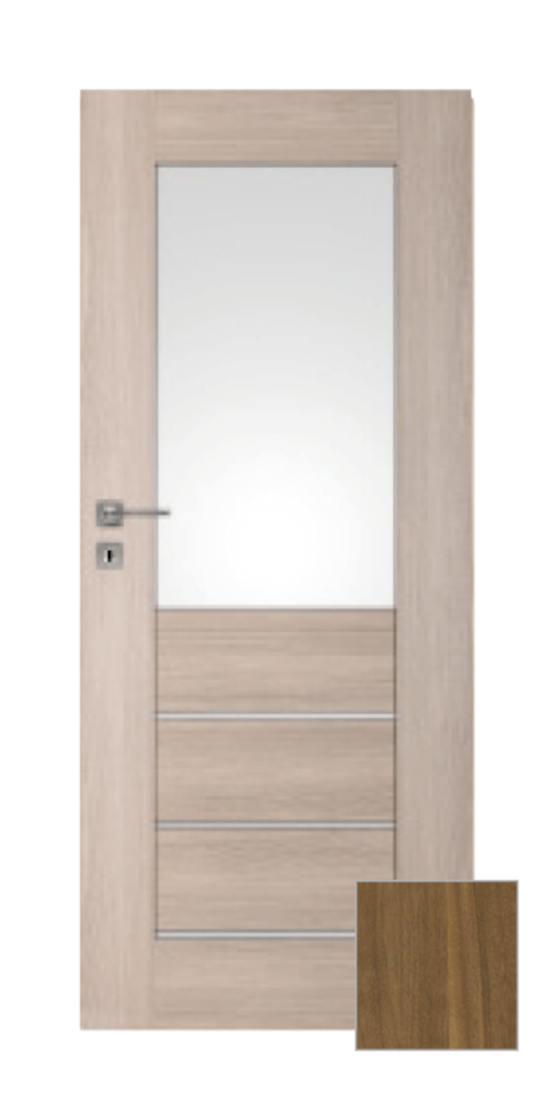 Interiérové dveře Naturel Perma levé 80 cm ořech karamelový PERMA2OK80L Naturel