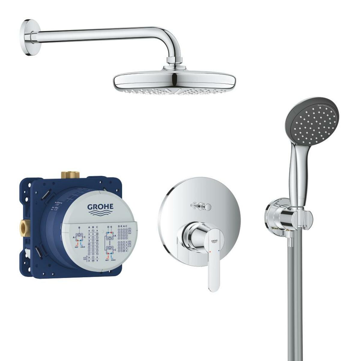 Sprchový systém Grohe Get pod omítku s pákovou baterií chrom 25220001 Grohe