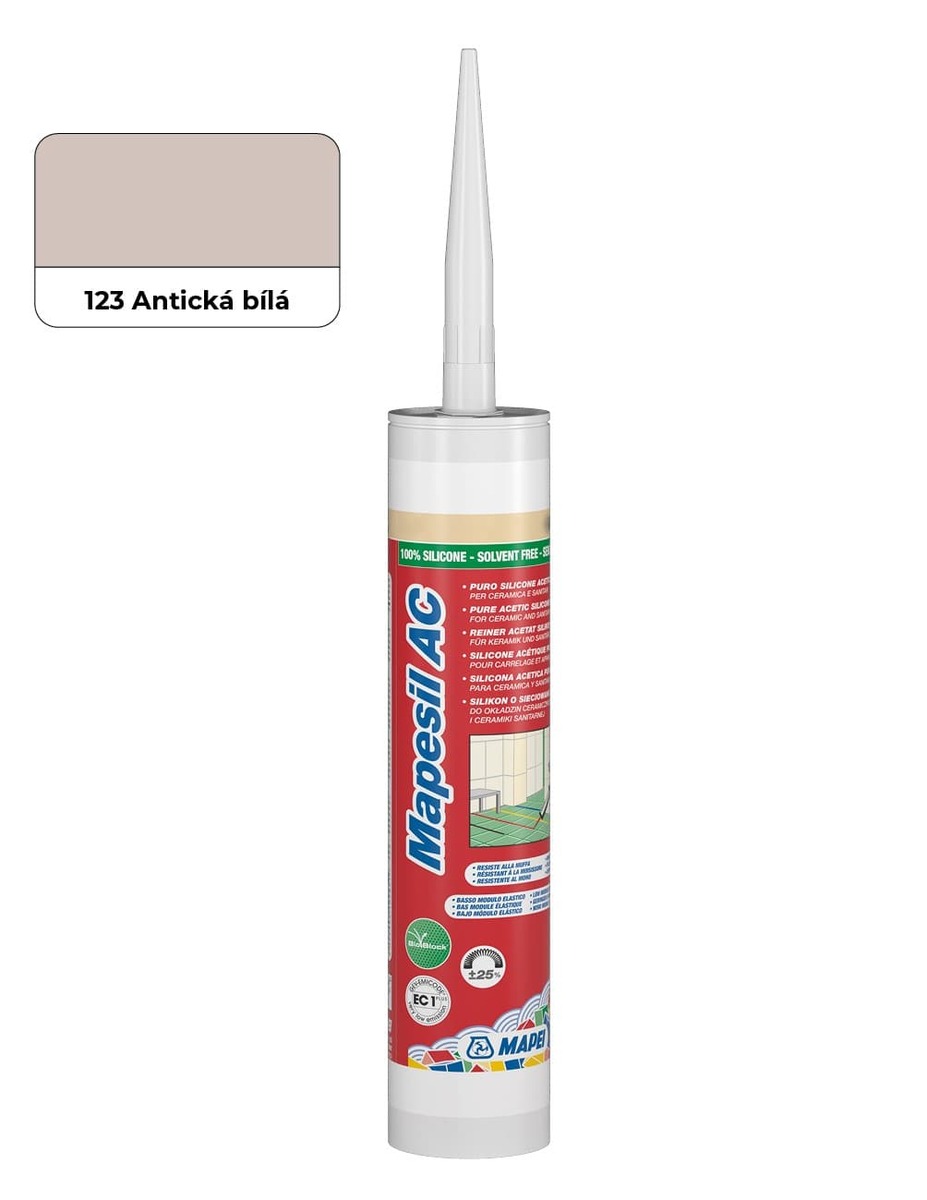 Silikon Mapei Mapesil AC antická bílá 310 ml MAPS123 Mapei