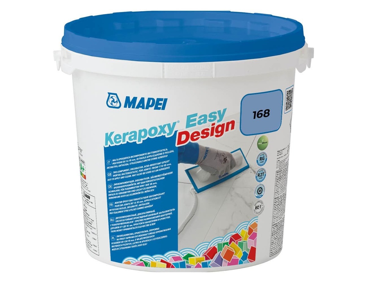 Spárovací hmota Mapei Kerapoxy Easy Design cerulean 3 kg R2T MAPXED3168 Mapei