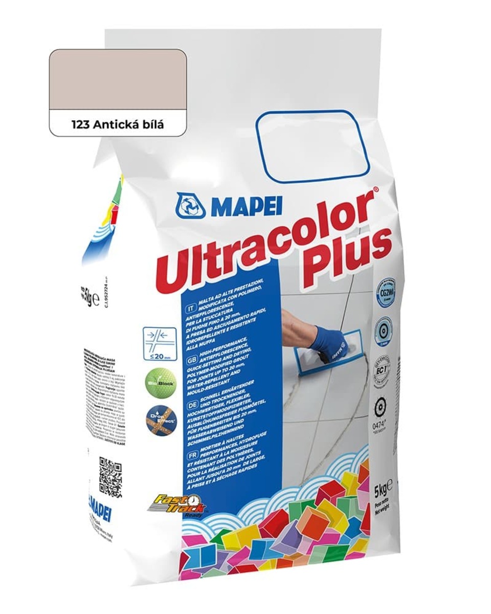 Spárovací hmota Mapei Ultracolor Plus antická bílá 5 kg CG2WA MAPU123 Mapei