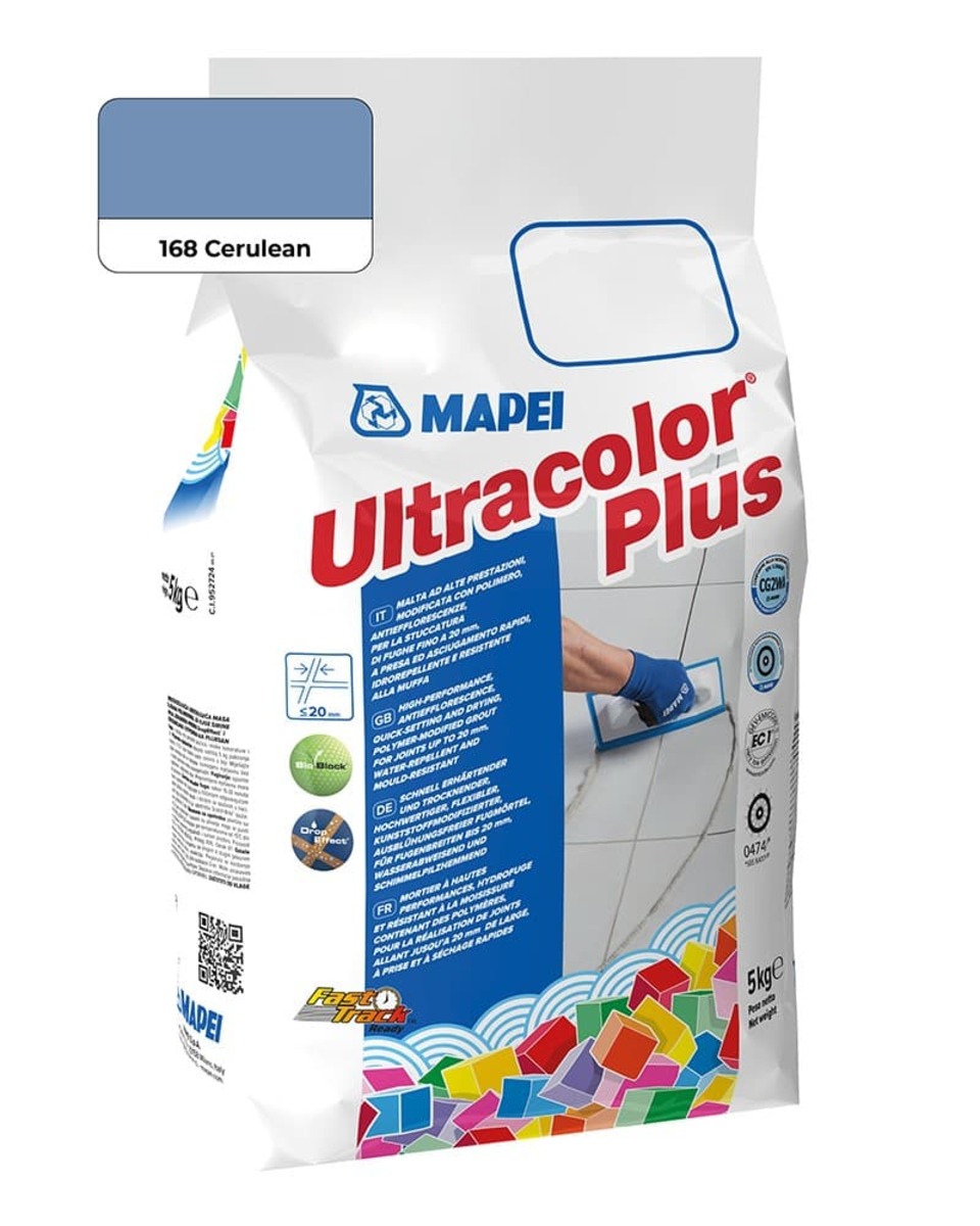 Spárovací hmota Mapei Ultracolor Plus cerulean 5 kg CG2WA MAPU168 Mapei