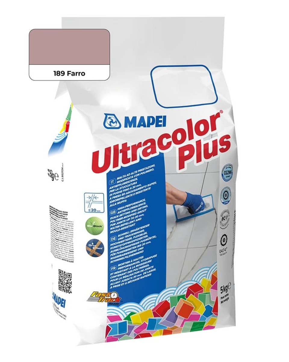 Spárovací hmota Mapei Ultracolor Plus farro 5 kg CG2WA MAPU189 Mapei