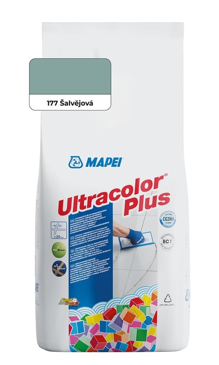 Spárovací hmota Mapei Ultracolor Plus šalvějová 2 kg CG2WA MAPU2177 Mapei