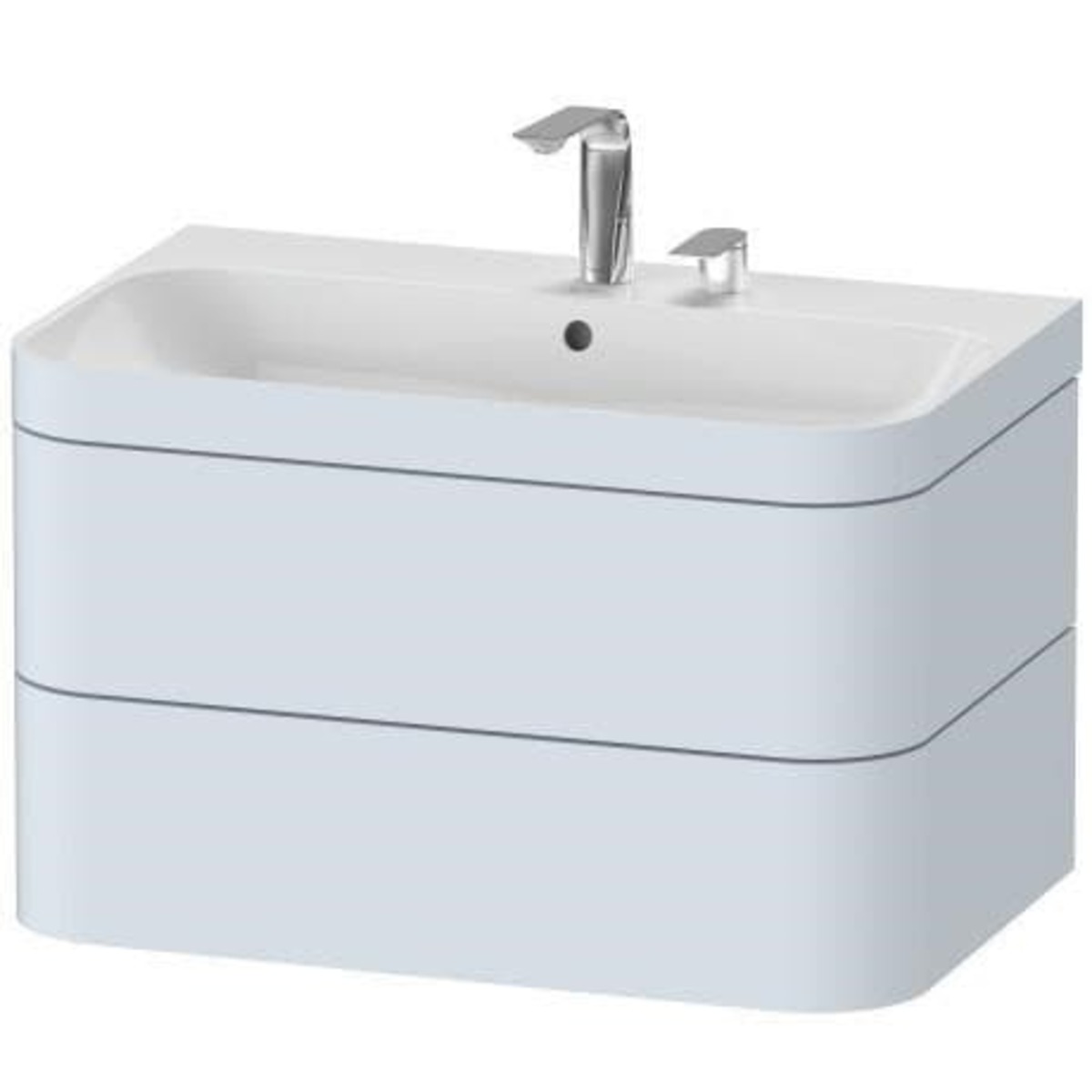 Duravit Happy D2 umyvadlo do nábytku se závěsnou skříňkou Duravit