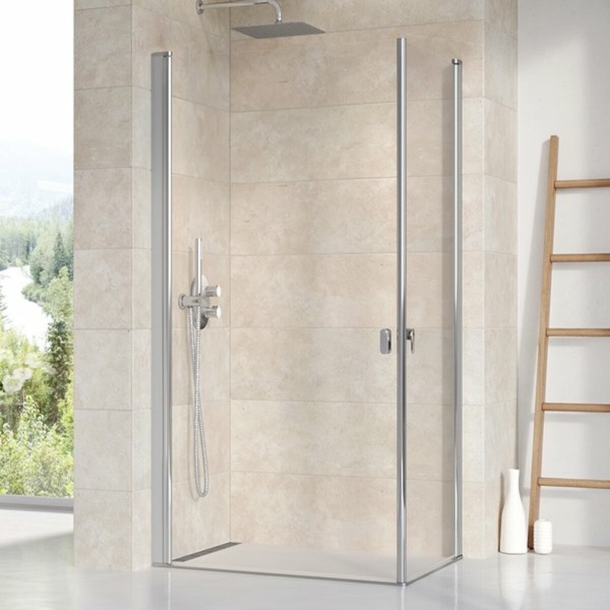 Sprchový kout 80x195 cm Ravak Chrome chrom lesklý 1QV40C01Z1 Ravak