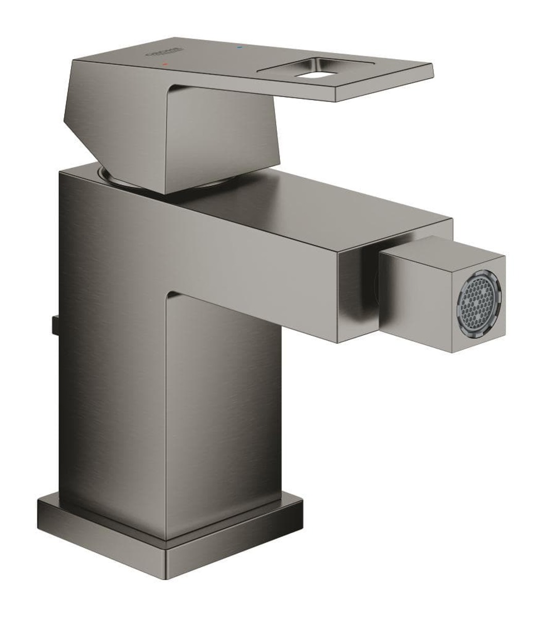 Bidetová baterie Grohe Eurocube s výpustí kartáčovaný Hard Graphite 23138AL0 Grohe