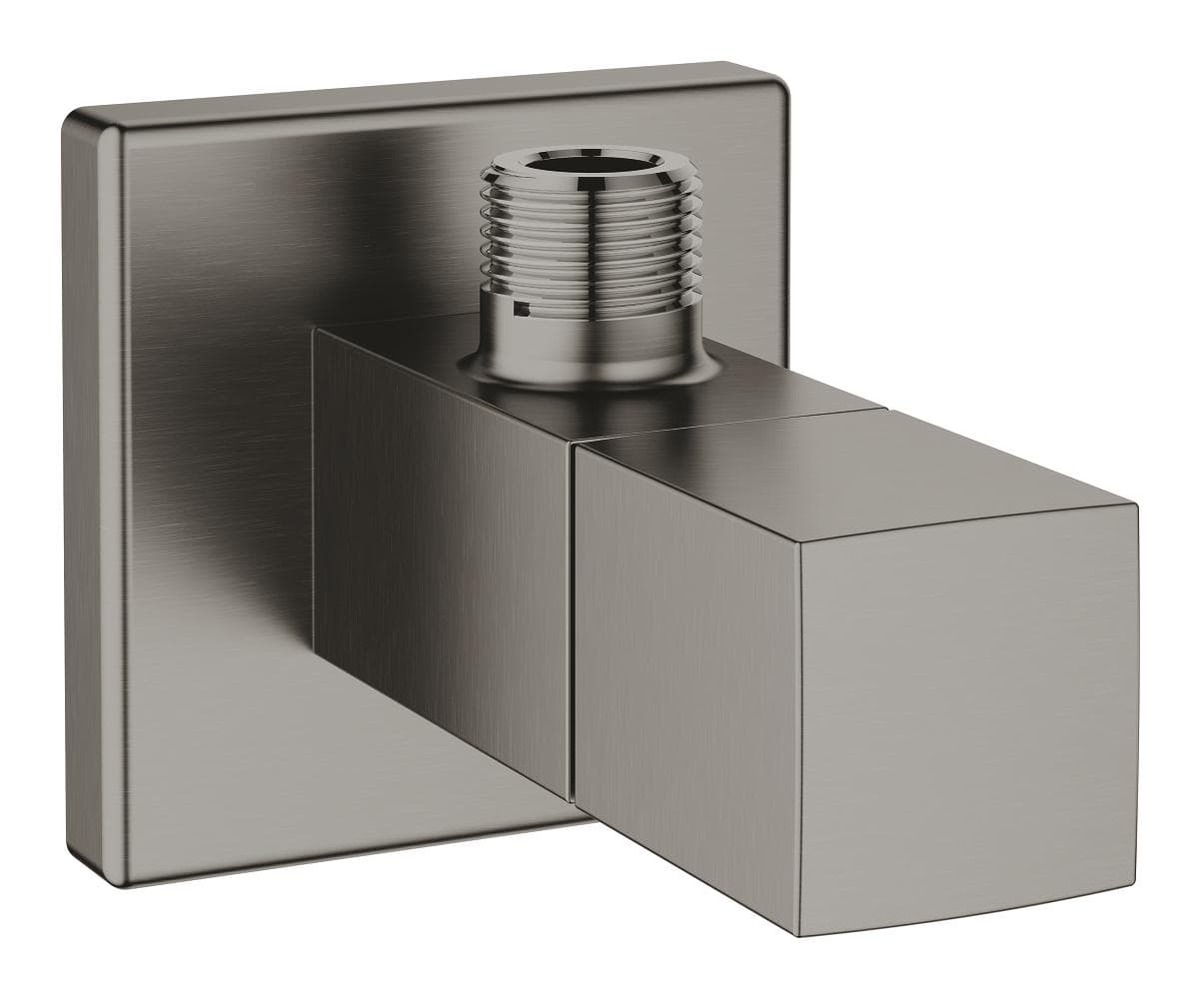 Rohový ventil Grohe Eurocube 1/2"x3/8" s krytkou kartáčovaný Hard Graphite 22012AL0 Grohe