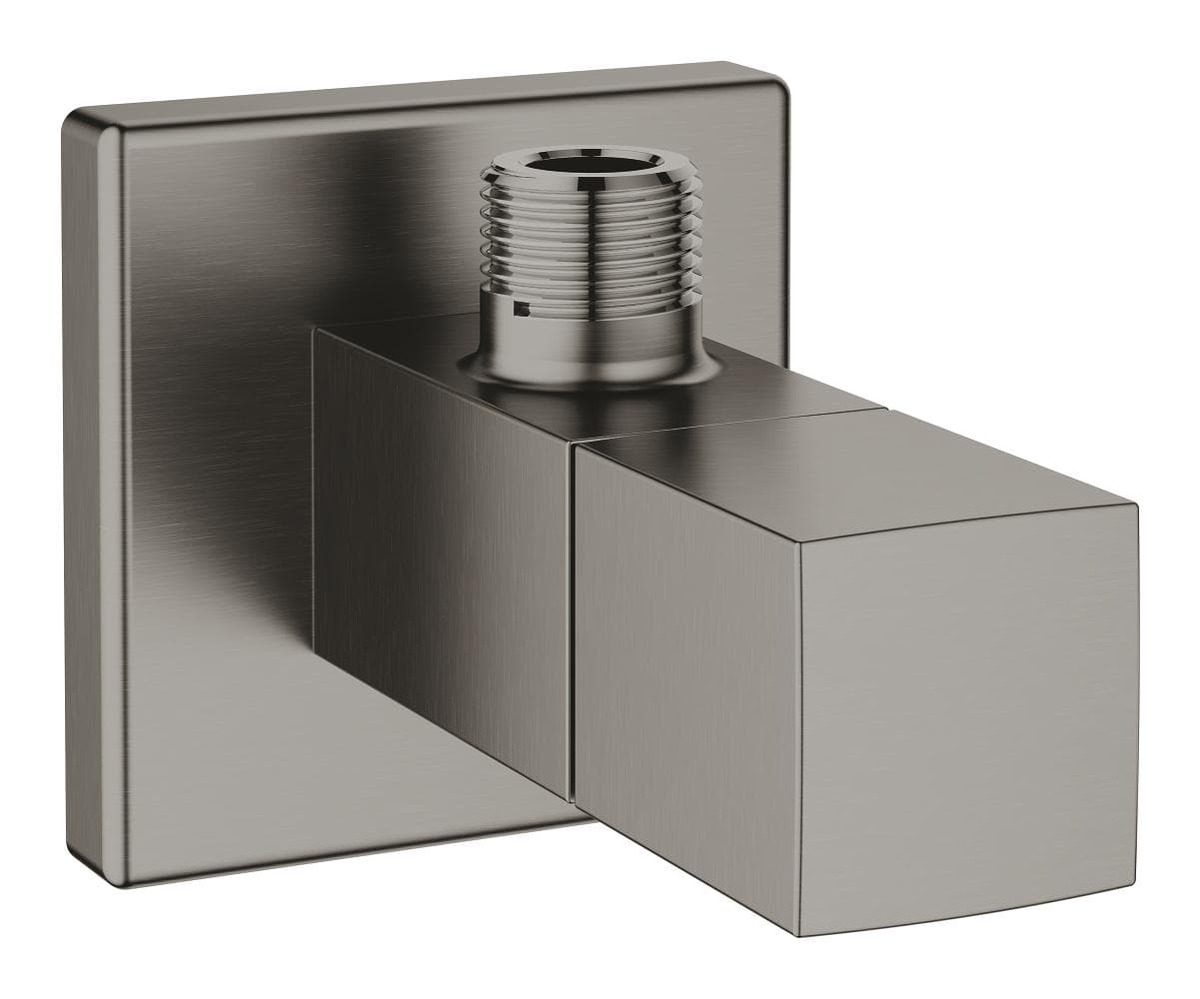 Rohový ventil Grohe Eurocube 1/2"x3/8" s krytkou kartáčovaný Hard Graphite 22012AL0 Grohe