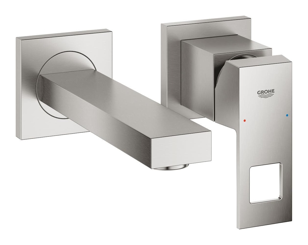 Umyvadlová baterie Grohe Eurocube bez podomítkového tělesa supersteel 19895DC0 Grohe