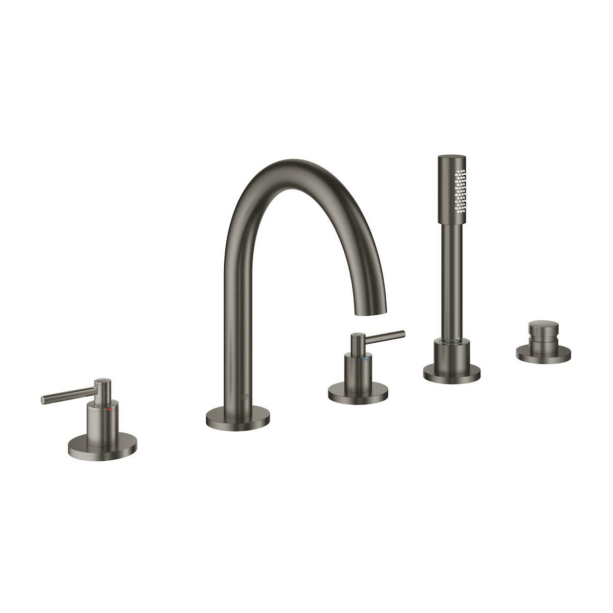 Vanová baterie Grohe Atrio se sprchovým setem Brushed Hard Graphite 19922AL3 Grohe