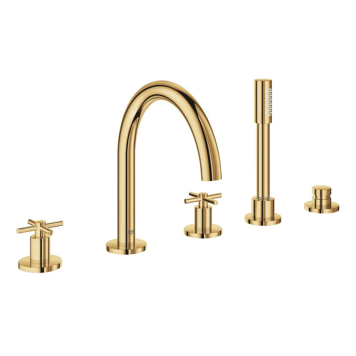 Vanová baterie Grohe Atrio se sprchovým setem Cool Sunrise 19923GL3 Grohe