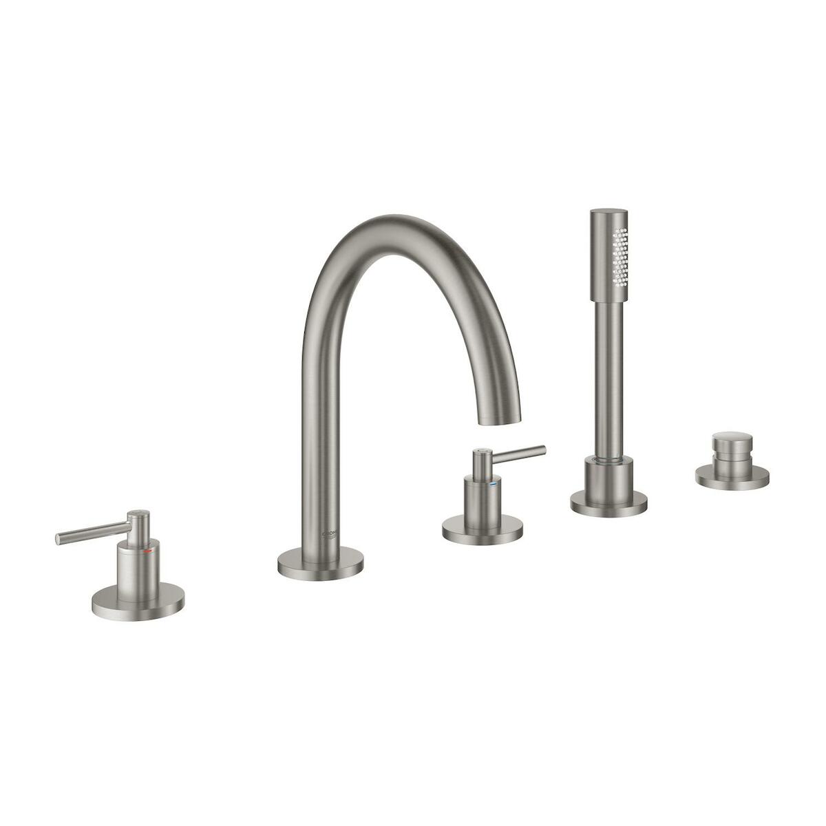 Vanová baterie Grohe Atrio se sprchovým setem supersteel 19922DC3 Grohe