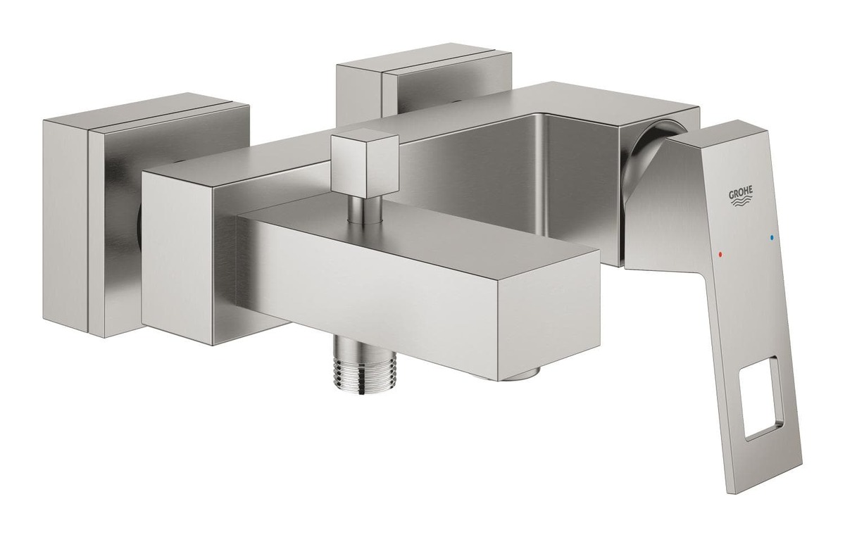 Vanová baterie Grohe Eurocube bez sprchového setu 150 mm supersteel 23140DC0 Grohe