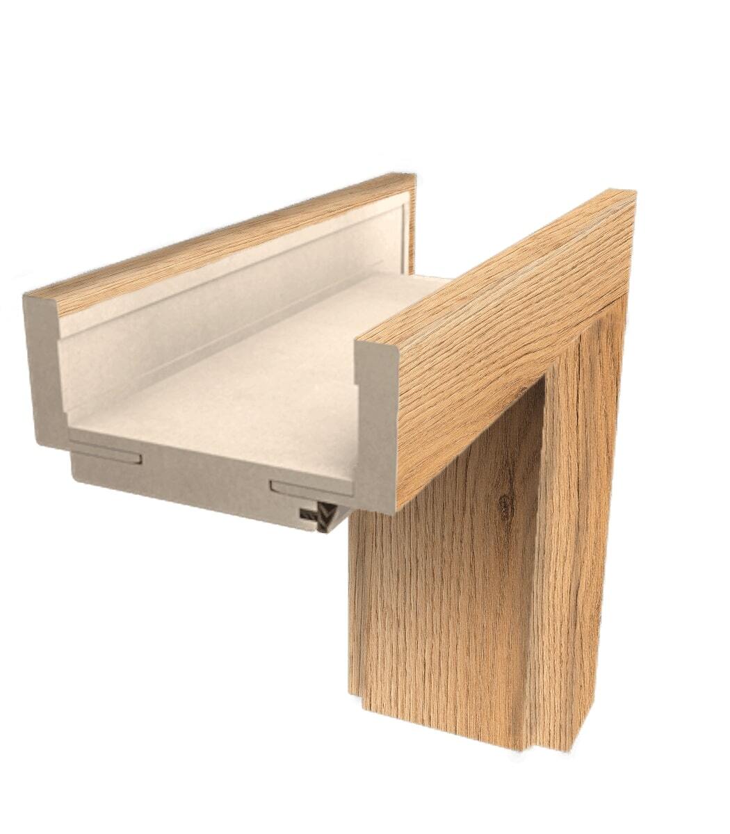 Obložková zárubeň Naturel 60 cm pro tloušťku stěny 8-14 cm levá O2CPLDN60L Naturel
