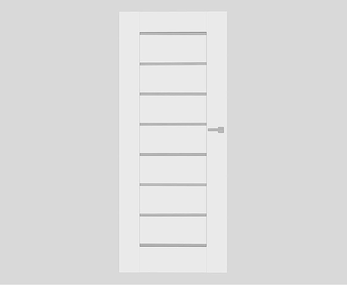 Interiérové dveře Naturel Zaria levé 70 cm bílé ZARIACPLB70LBSKLO Naturel