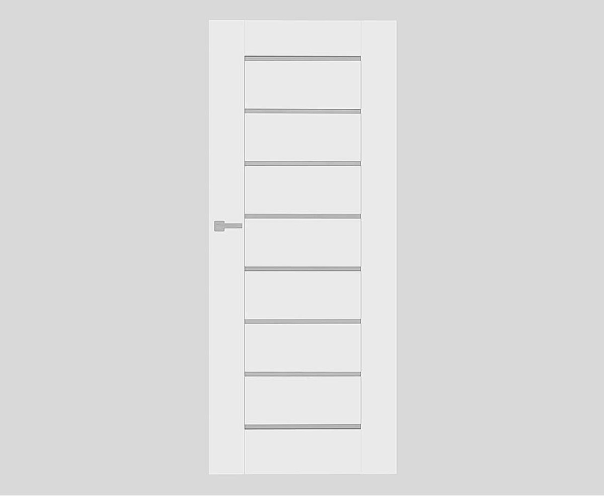 Interiérové dveře Naturel Zaria pravé 80 cm bílé ZARIACPLB80PBSKLO Naturel