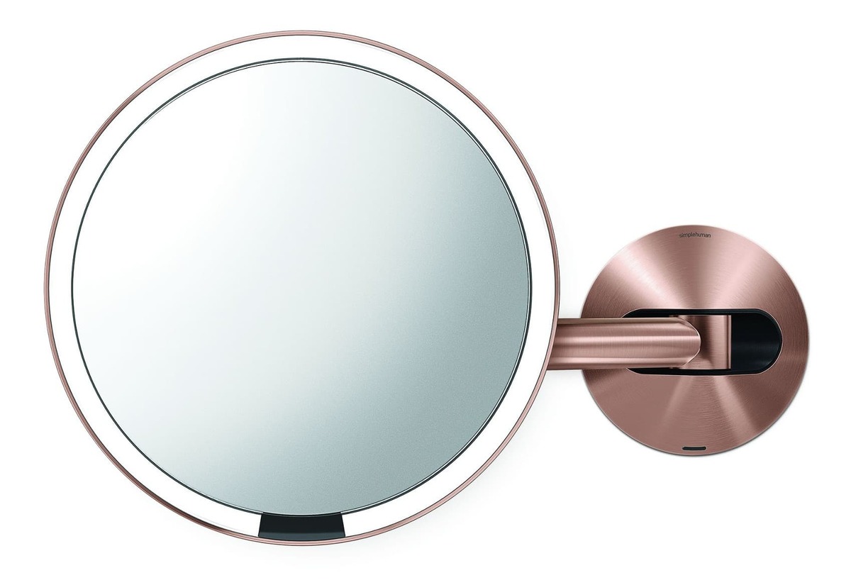 Kosmetické zrcátko Simplehuman Wall Rose Gold nerez ocel ST3018 Simplehuman