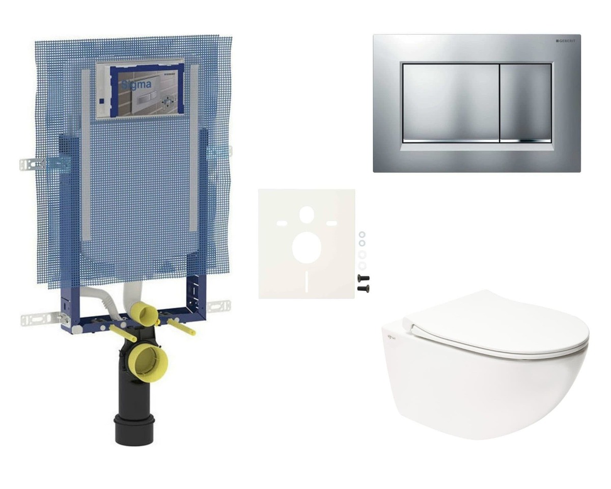 Závěsný WC set Geberit k zazdění + WC SAT Infinitio SIKOGEZINFS30 NO BRAND