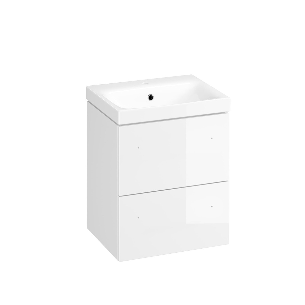 Koupelnová skříňka s umyvadlem Cersanit Medley 50x59x40 cm bílá lesk S801-353-DSM Cersanit