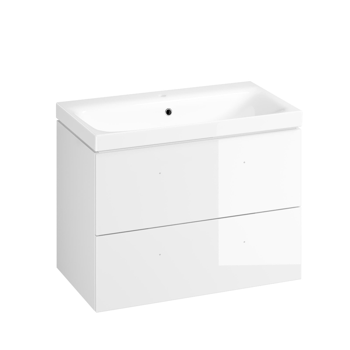 Koupelnová skříňka s umyvadlem Cersanit Medley 80x61.5x45 cm bílá lesk S801-351-DSM Cersanit