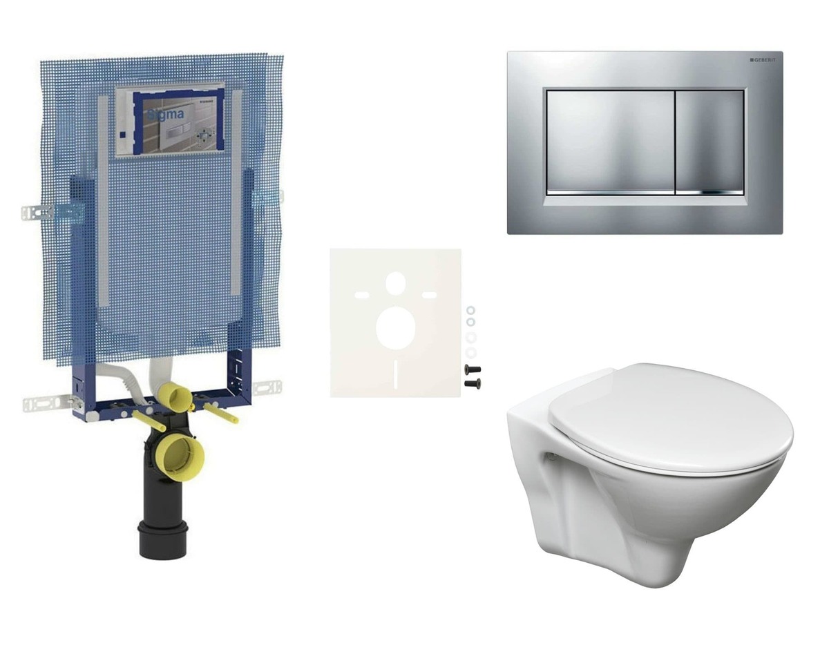 Závěsný WC set Geberit k zazdění + WC S-Line Pro SIKOGEZSLS30 NO BRAND