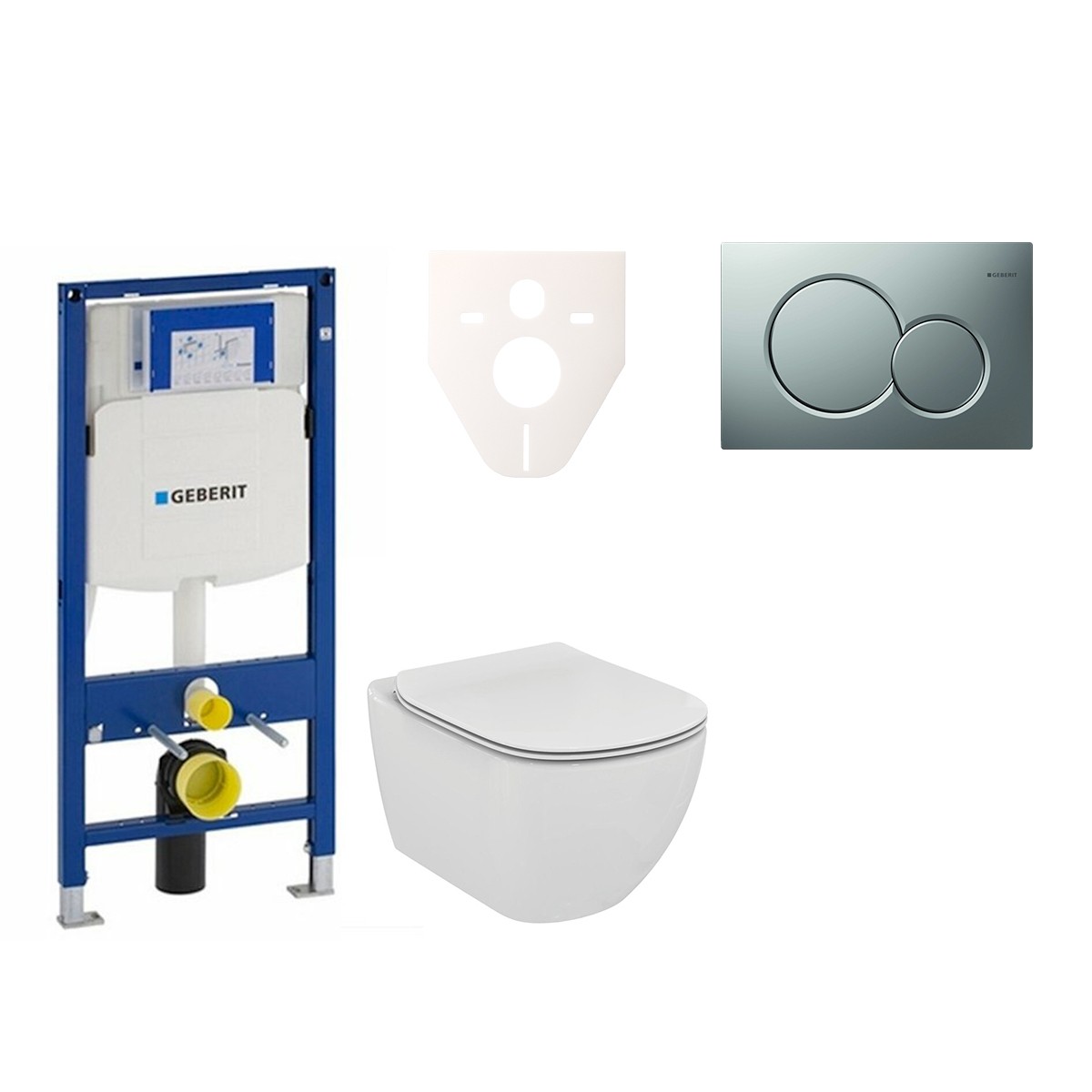 Závěsný WC set do lehkých stěn / předstěnová Ideal Standard Tesi 111.300.00.5NF3 Ideal Standard