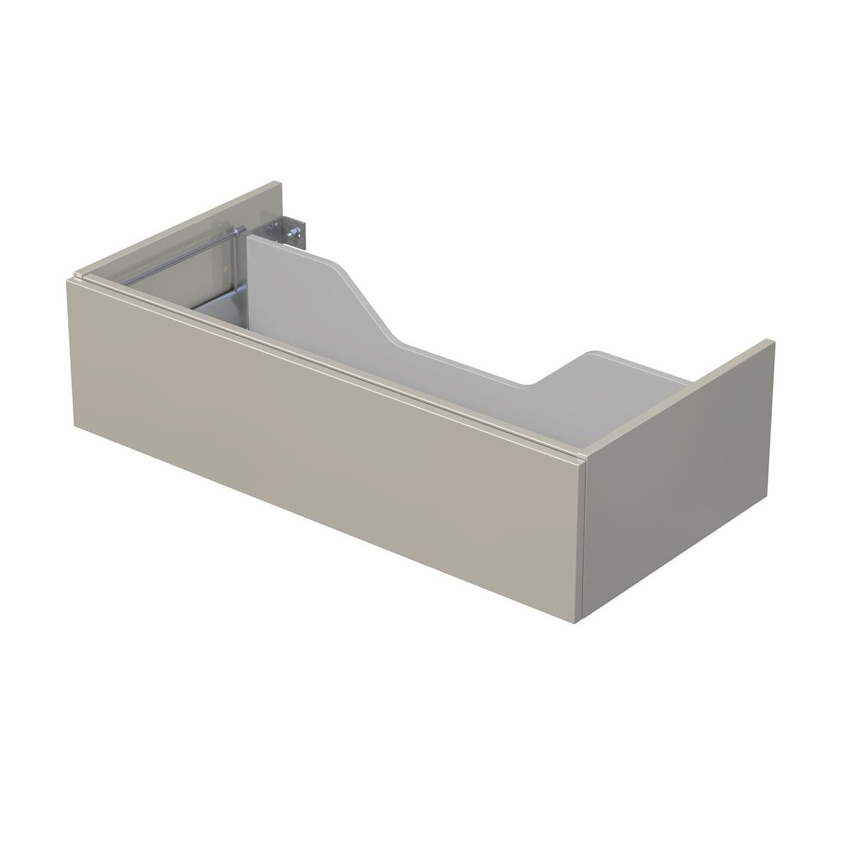 Koupelnová skříňka pod desku s 1 zásuvkou Naturel Ratio 100x26x50 cm kašmír lesk ZB1001Z26PU.A3026 Naturel
